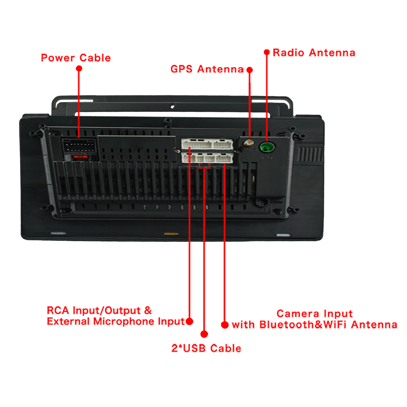 Car Audio video Carplay Navigation for BMW X5 E53 1999-2006-9inch back view.jpg