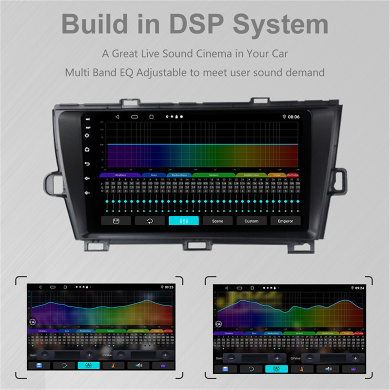9inch Android 10 Carplay Navigation for Prius 2010-2015-DSP, 32EQ, subwoofer.jpg