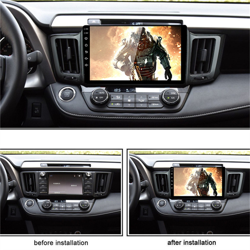 10 inch Android 10 Carplay Navigation for RAV4 2012-2017-installation effect.jpg